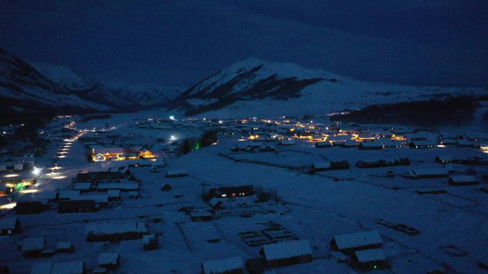 雪山大雪冰山冰雪路风景山