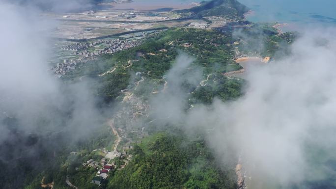 云雾里看玉环干江白马岙沙滩