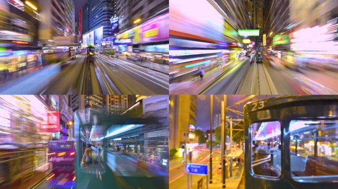 延时车流光轨迹