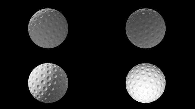 高尔夫球旋转展示8-循环+alpha