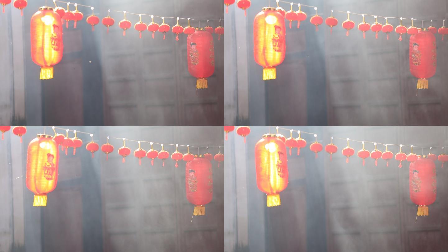中国传统年味红灯笼阳光原素材