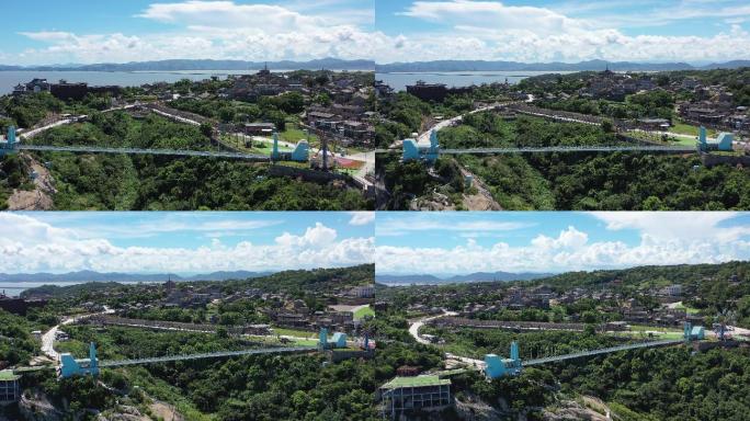 玉环干江玻璃桥近距离环绕1