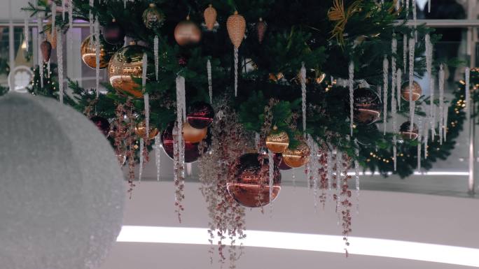 圣诞节商场装扮的圣诞树