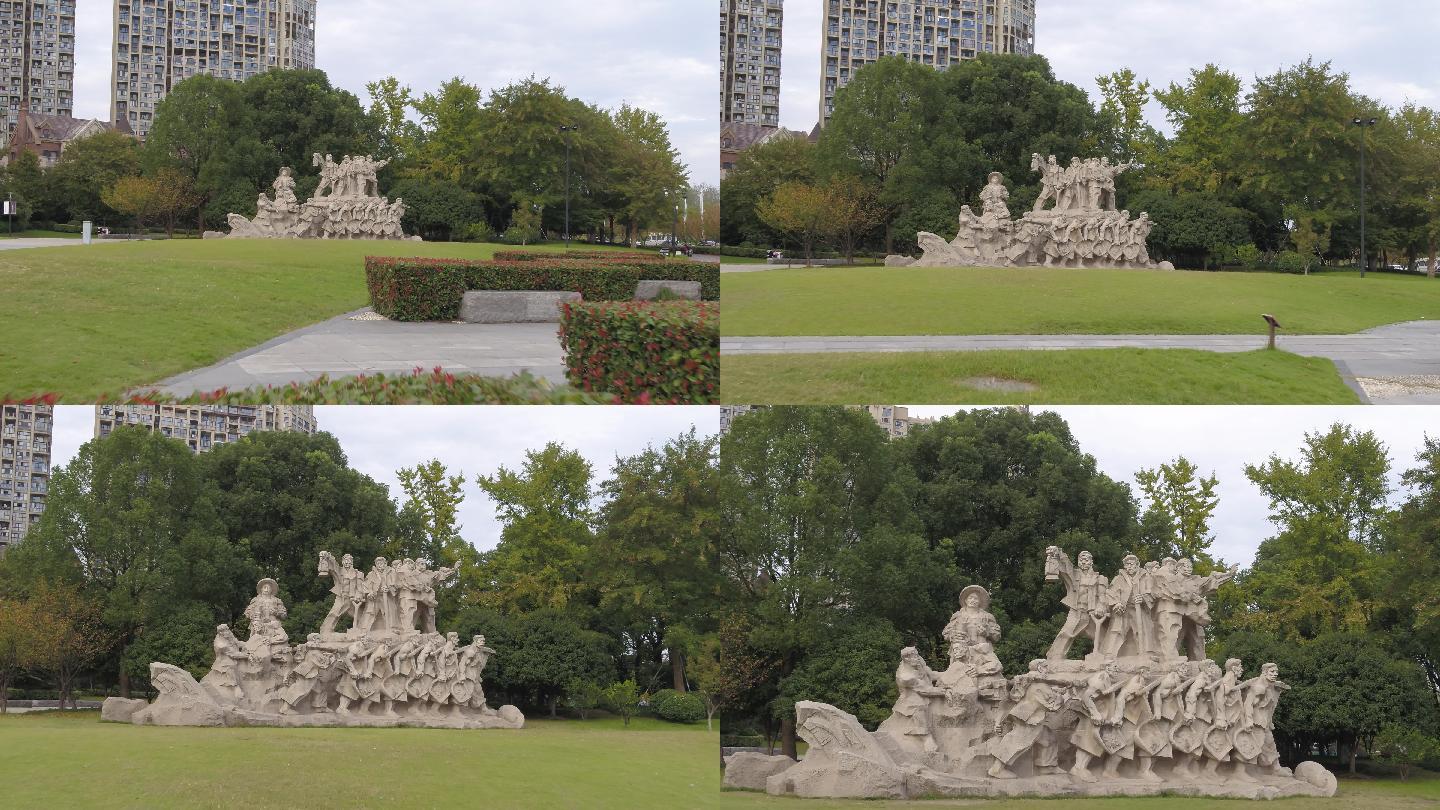 杭州下沙围垦文化广场雕塑