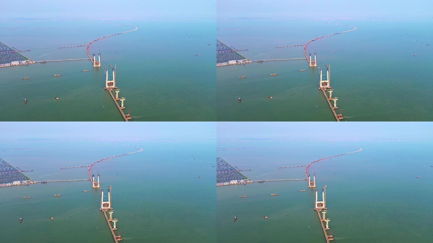 【4K超清】深圳中山大桥深中通道航拍