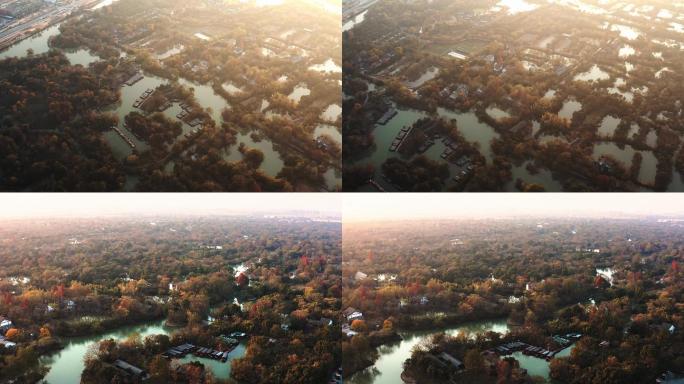 西溪湿地大气航拍宣传片空镜