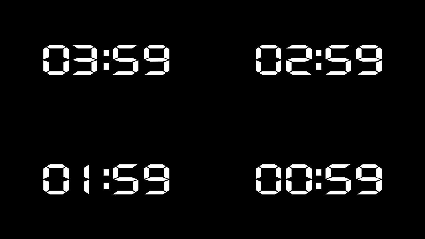 4k led时钟5分钟倒计时