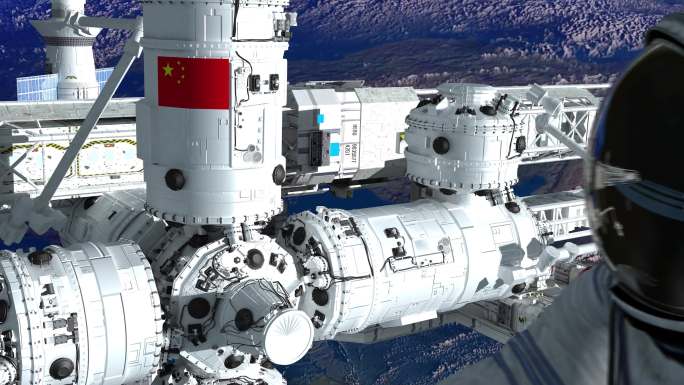 中国空间站 宇航员  航天 中国梦 4k