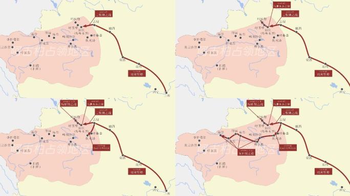 4K左宗棠战争路线图