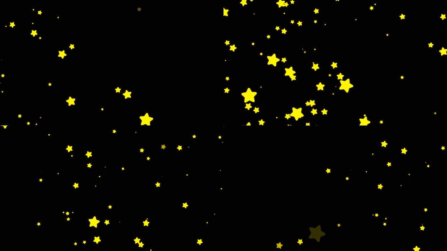 星星粒子飘过屏幕