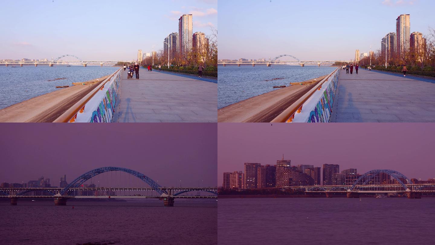 延时摄影杭州复兴大桥四桥4K