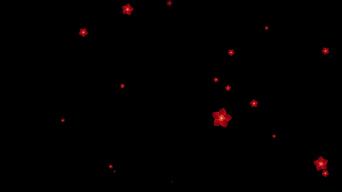 红花上升-带透明通道1
