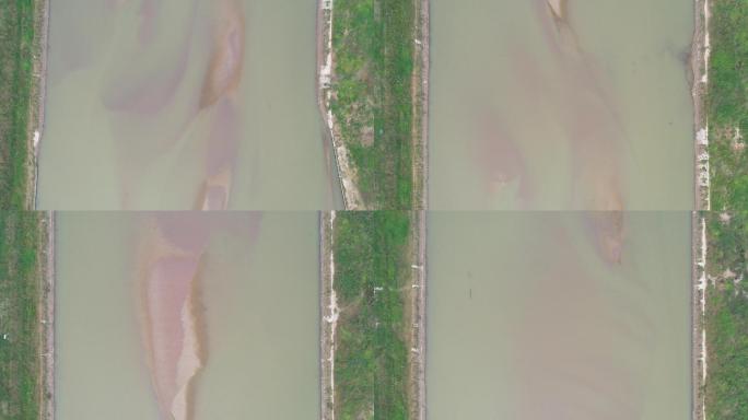 郑州市贾鲁河河道俯瞰航拍