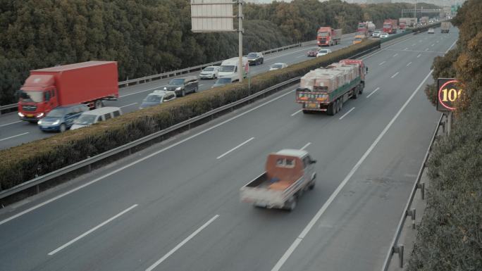 城市高速公路物流货运4K