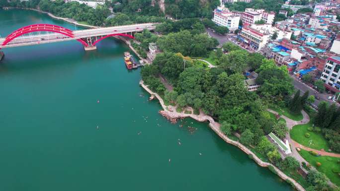 柳州航拍系列柳州城市建筑多镜头