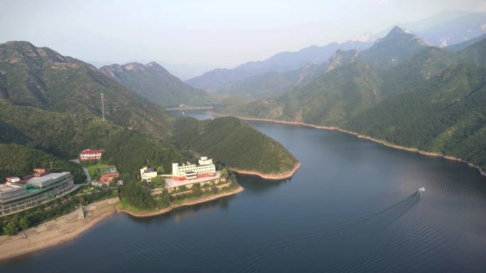 航拍 密云雾灵湖密云遥桥峪水库