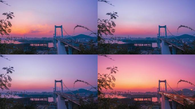 厦门海沧大桥延时摄影（4K素材）