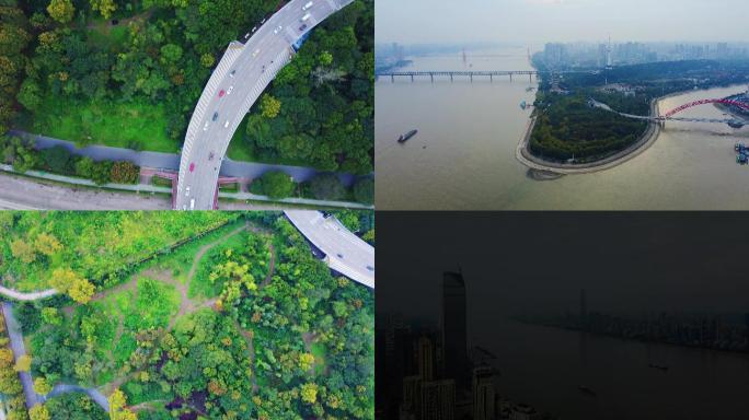 4K航拍短片.武汉.南岸嘴和晴川桥