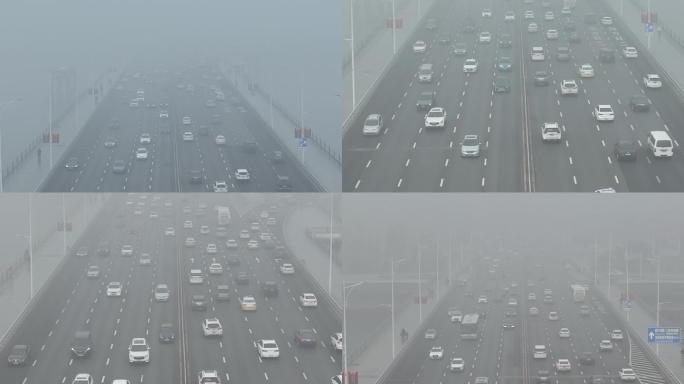 雾 大雾 雾霾 能见度 城市 交通