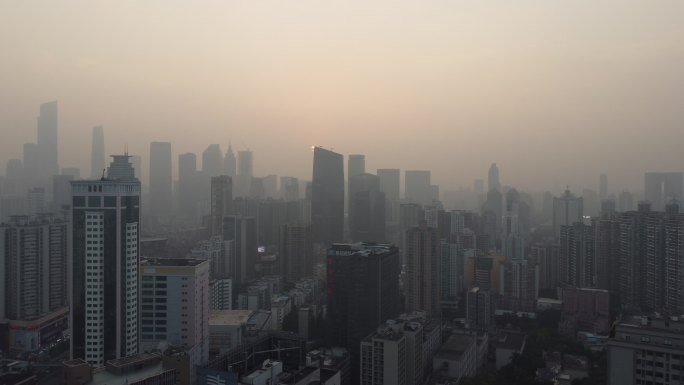 大城市空气污染雾霾