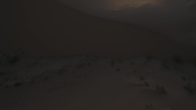 【4K】黄昏沙漠航拍