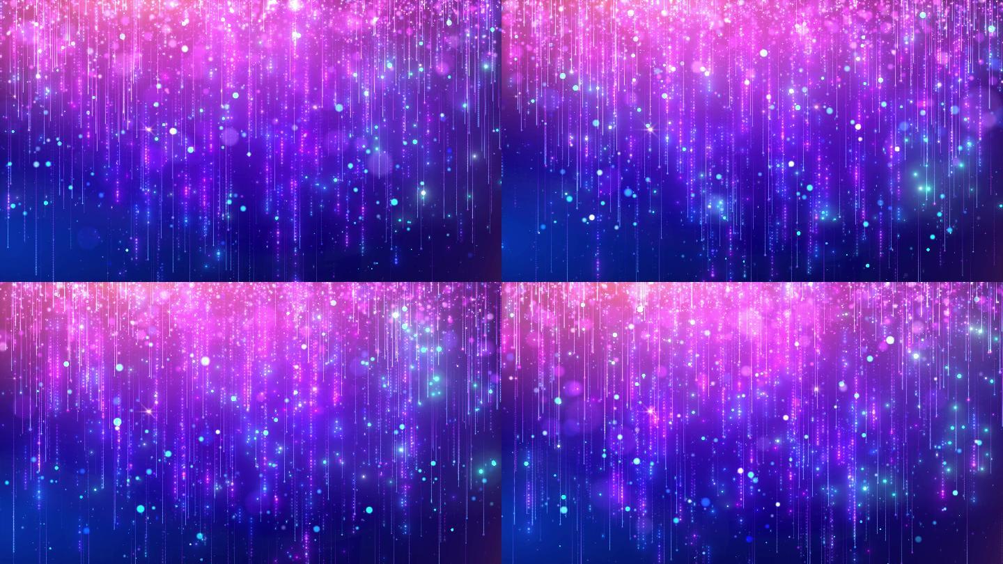 4K粒子雨舞台背景循环