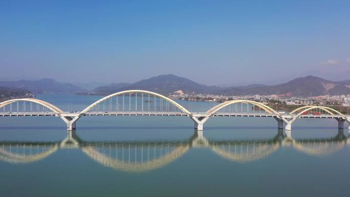 广东潮州金山大桥航拍
