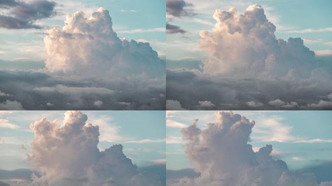 4K云、蓝天白云延时摄影素材