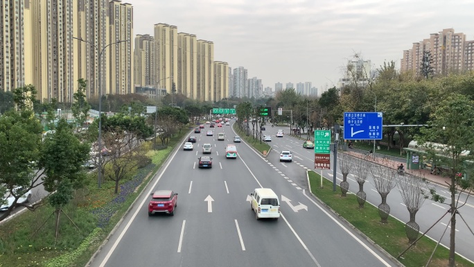 成龙大道-快速路出口-道路建设-城市交通