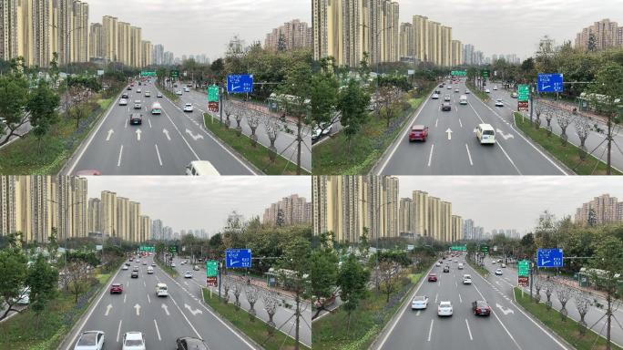 成龙大道-快速路出口-道路建设-城市交通