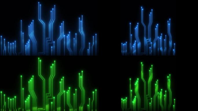 科技芯片电路板AE模板-alpha通道