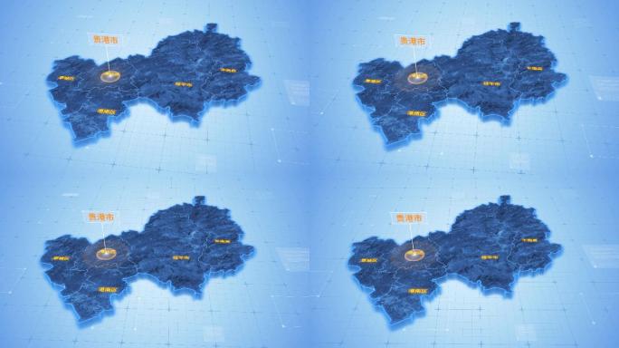 贵港市三维科技地图
