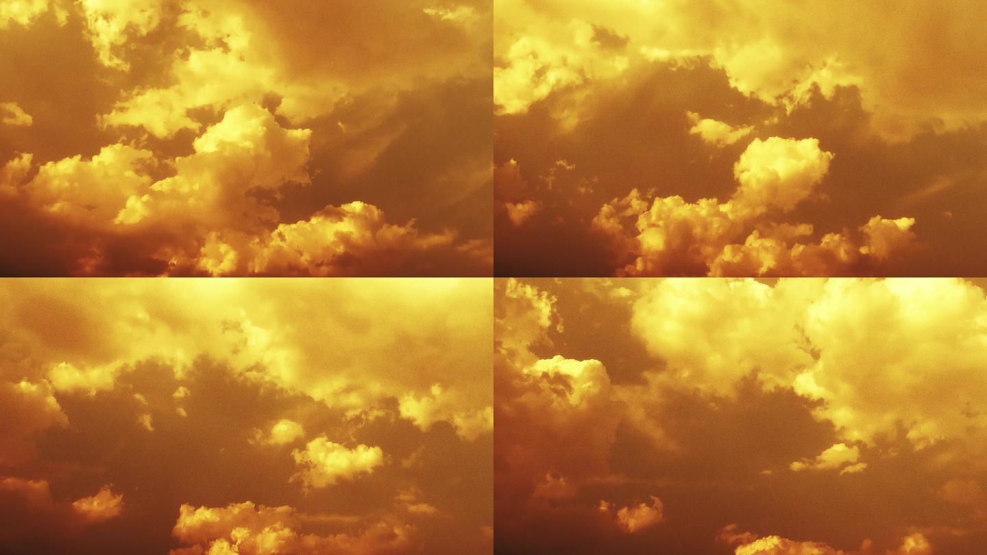【HD天空】大气恢弘金色云团魔幻天空幻境