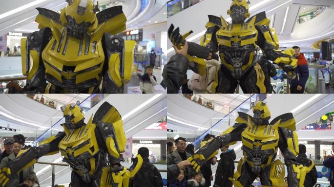 机器人大黄蜂，机器人表演，机器人与人互动