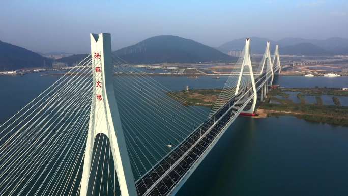 珠海洪鹤大桥航拍4K