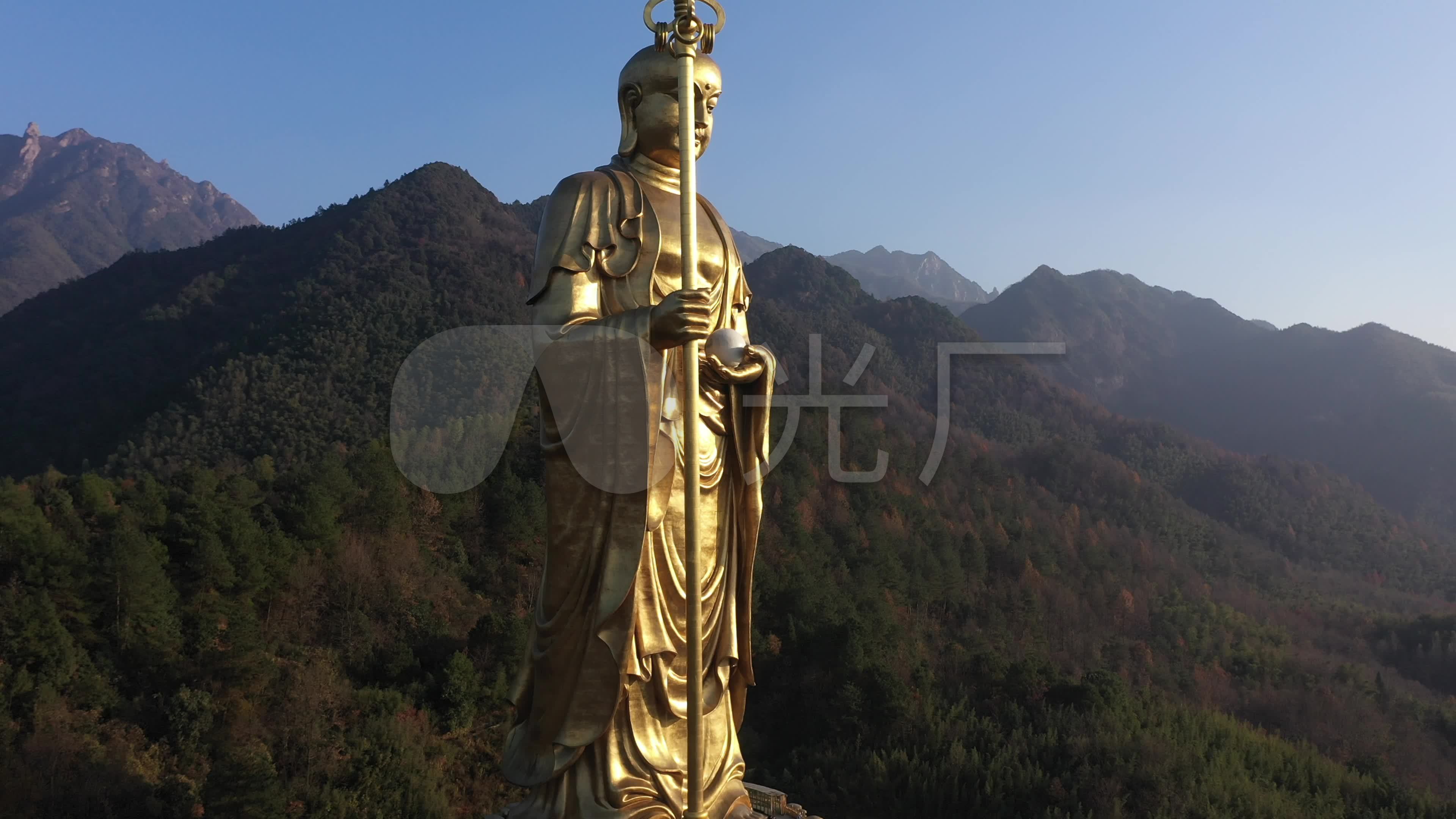 九华山风景区大愿文化园景区99米地藏圣像_3840X2160_高清视频素材下载(编号:8124773)_实拍视频_光厂(VJ师网) www ...