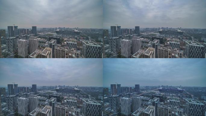 成都环球中心夜景延时摄影4K超广角