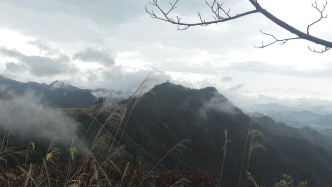 安徽石潭 无人村 大景 气势磅礴 云海