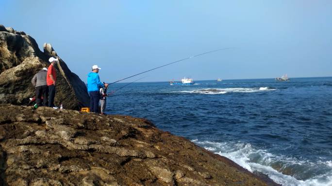 渔山列岛 国家海洋生态保护区 钓鱼 大海
