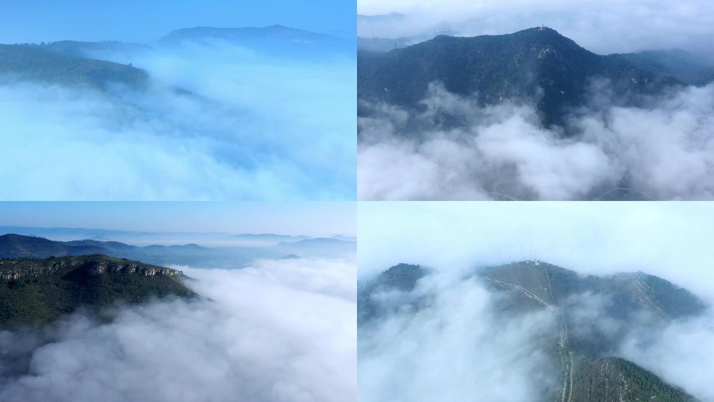 山间云雾涌动