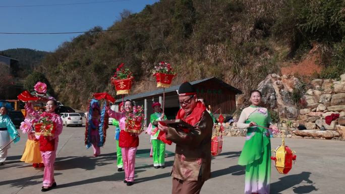 茶灯舞 民间舞 实拍