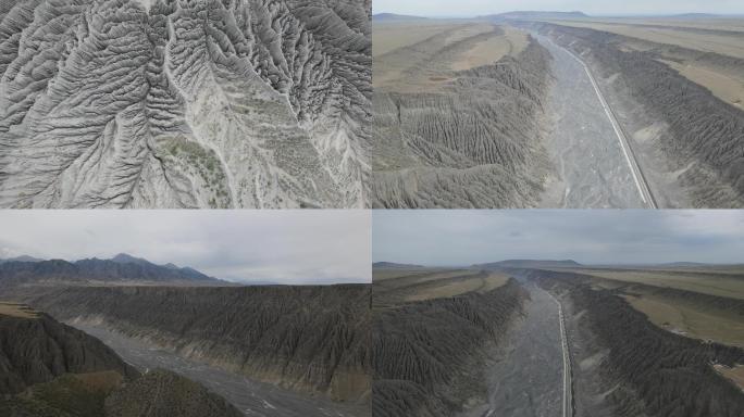 【合集】航拍中国新疆的独山子大峡谷