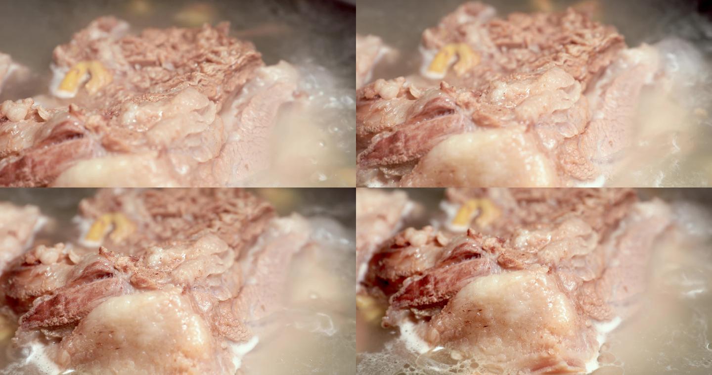 炖肉煮肉熬汤秘制汤锅美食
