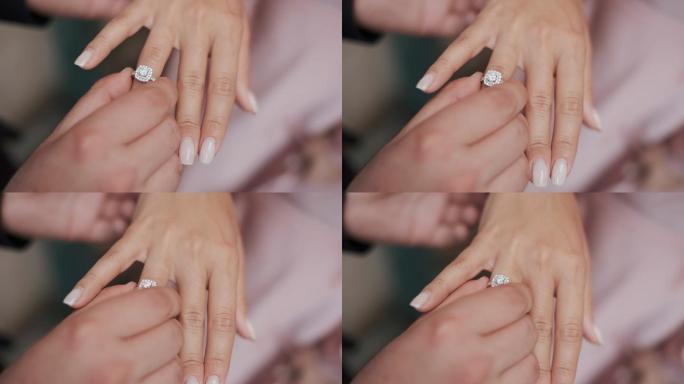 结婚戒指。
