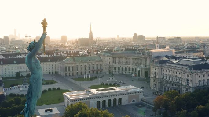 清晨的维也纳市中心