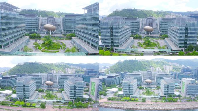 香港市现代办公楼建筑工作场所高高