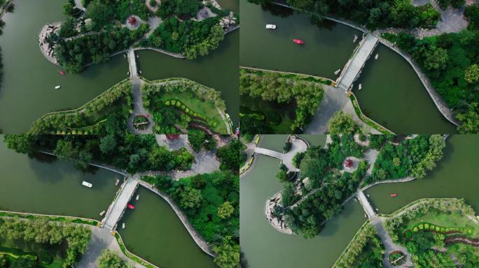 忻州市人民公园垂直航拍