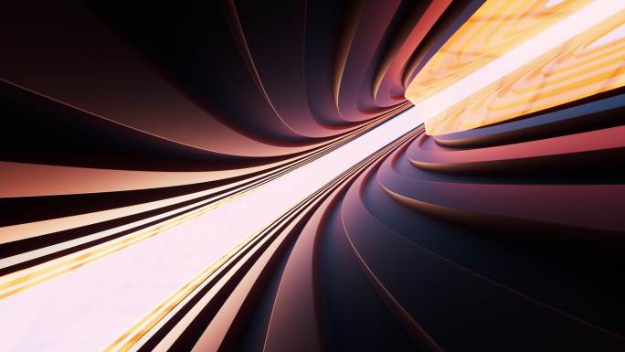 科幻感隧道背景循环动画3D渲染