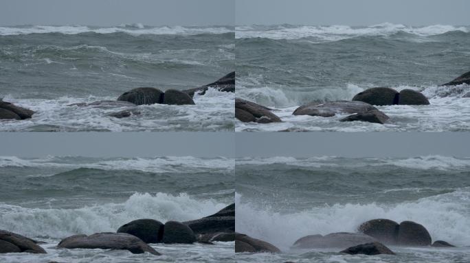 海岸风浪-升格动画