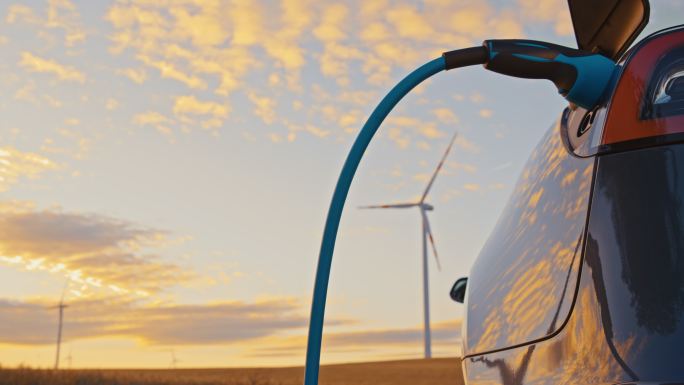 绿色能源为电动汽车充电
